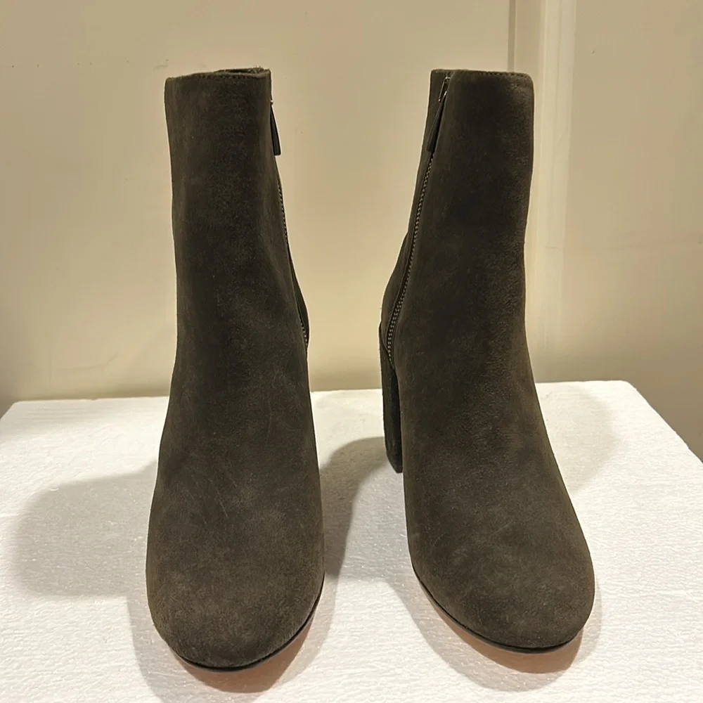 Thursday Boot Company Women's Olive Suede Ankle Boots